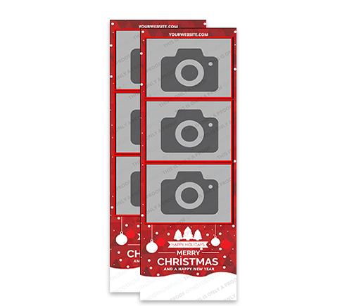 2x6 Red Geometric Christmas/Holiday