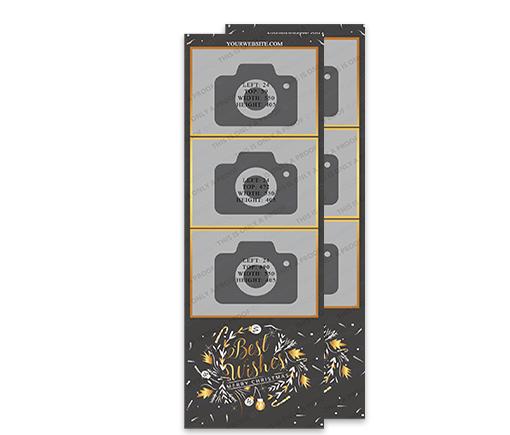 2x6 Gold and White Wreath Christmas