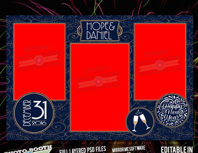 NYE Art Deco Wedding Invitation