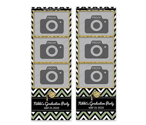 Graduation Glitter Chevron
