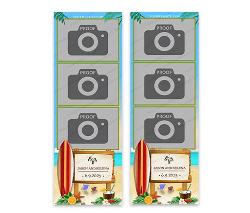 Surfboard and Coconuts 2x6