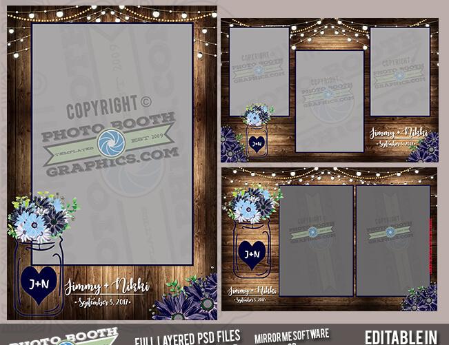 Rustic Mason Jar - Mirror/iPad