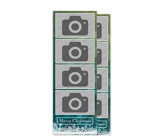 Merry Christmas Teal/White 2x6