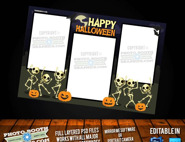 Dancing Skeletons Postcard