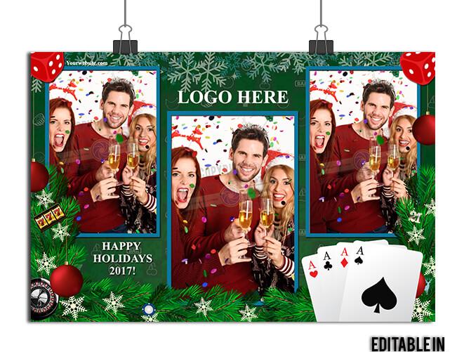 Casino Christmas Portrait 4x6