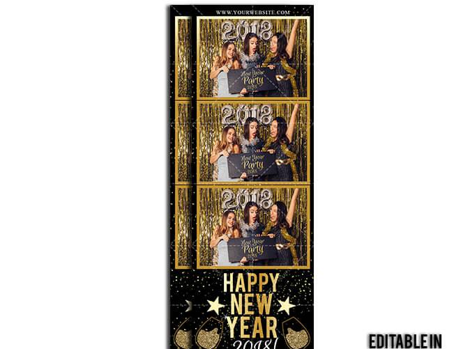 2x6 Champagne Glitter NYE