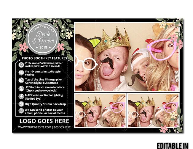 Elegant Floral Bridal Show 4x6