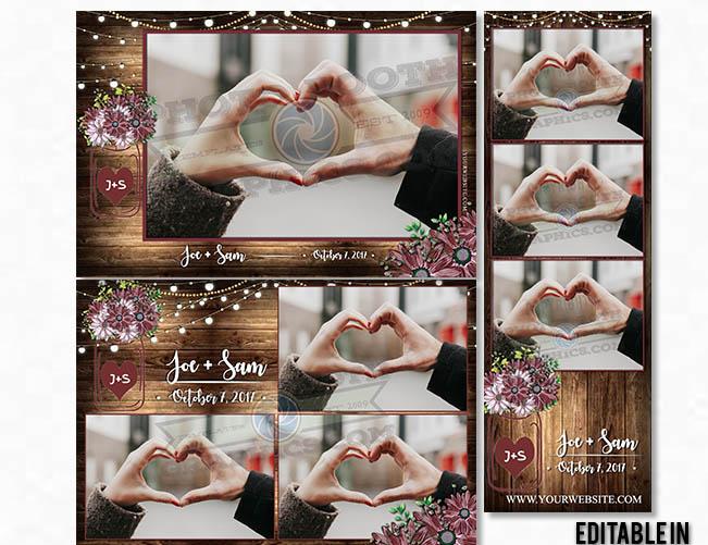 Rustic Mason Jar - Landscape