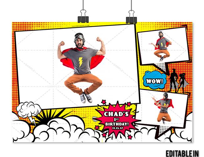 Comic Book Postcard 4x6 Landscape