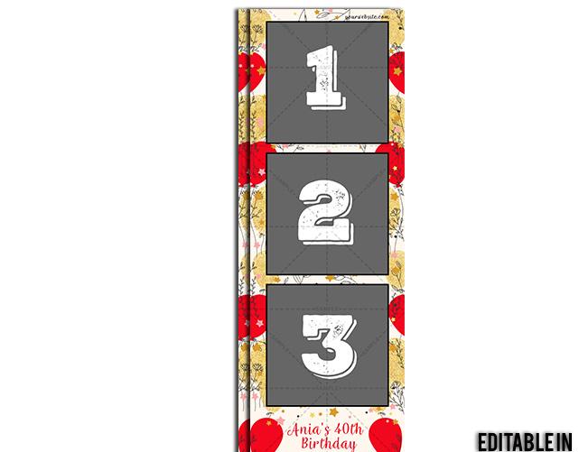 Glitterfetti Birthday Balloons