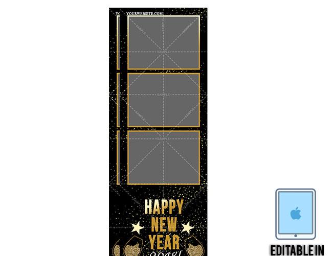 2x6 Champagne Glitter NYE (Snappic)