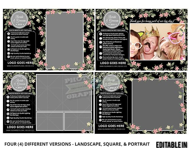 Elegant Floral Bridal Show 4x6