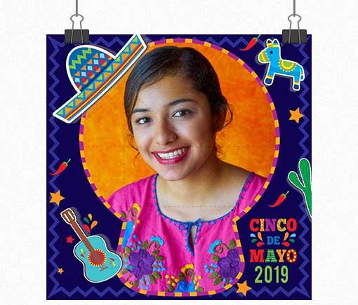 Sugar Skull Cinco De Mayo - Square