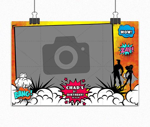 Comic Book Postcard 6x4 Single Landscape