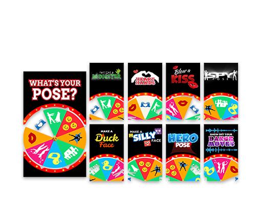 Wheel of Poses - Portrait/Mirror Screen Pack