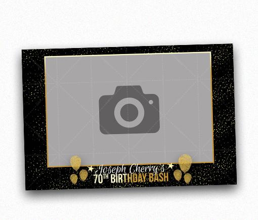 Birthday Glitter 4x6 Landscape