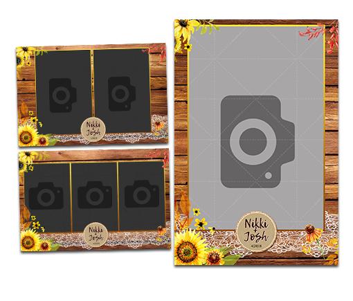 Rustic Burlap & Sunflowers - 4x6