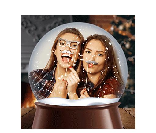 Cozy Snow Globe - Animated Overlay - PNG Seq