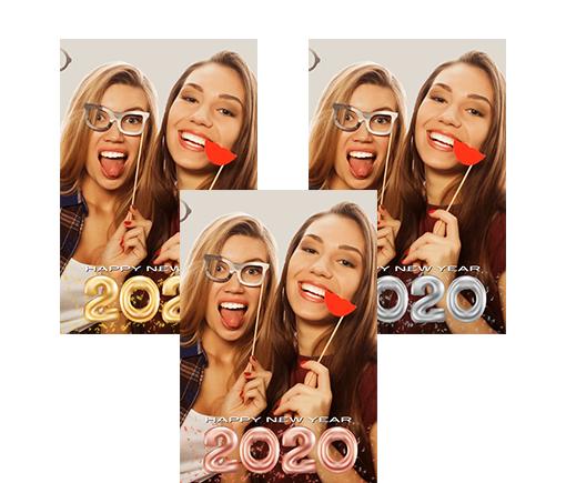 Happy New Year Balloons 2020 - Animated Overlay - PNG Seq
