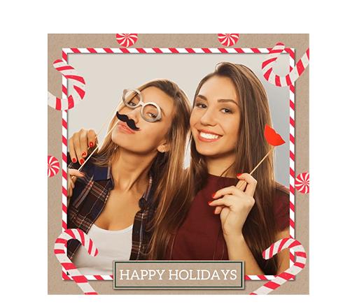 Peppermints and Candy Canes - Animated Overlay - PNG Seq