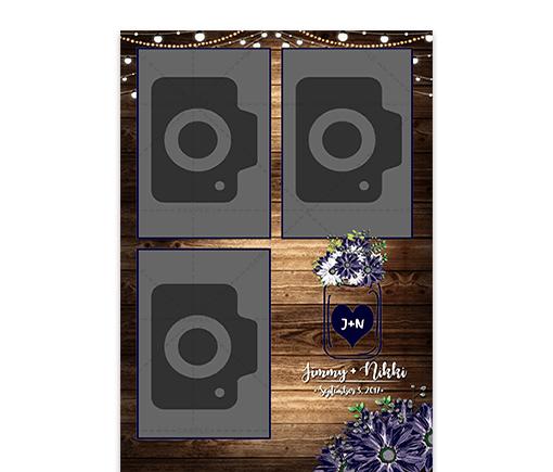 Rustic Mason Jar Portrait 3 shot 4x6