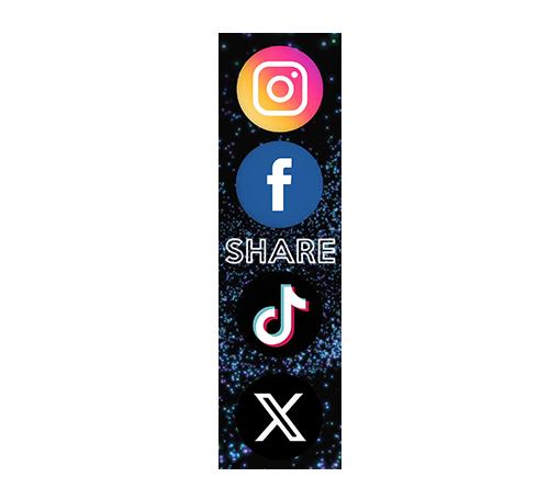 Share - Social Media Icons - Column Screen