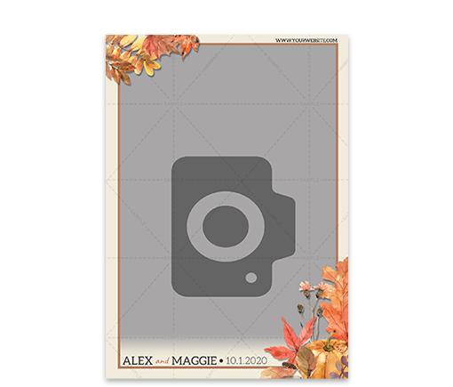 Geo Autumn Portrait Postcard