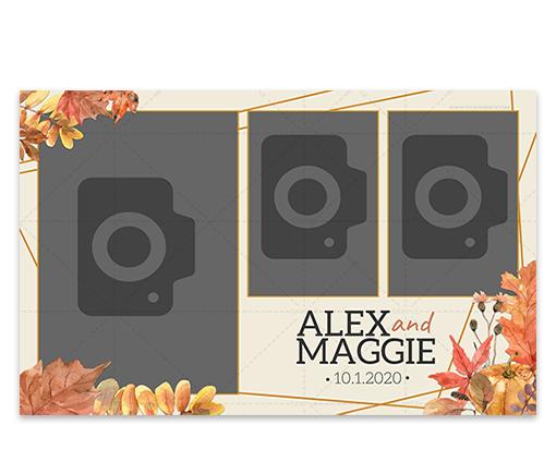 Geo Autumn 3 Shot Portrait Postcard