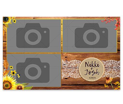 Rustic Burlap & Sunflowers - 6x4