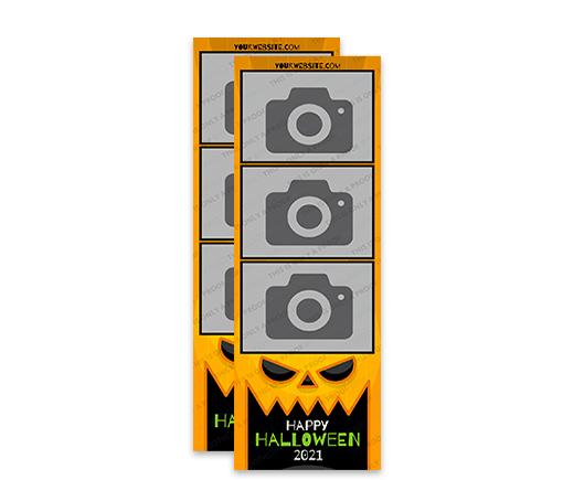 Jack-o-lantern 2x6 strip