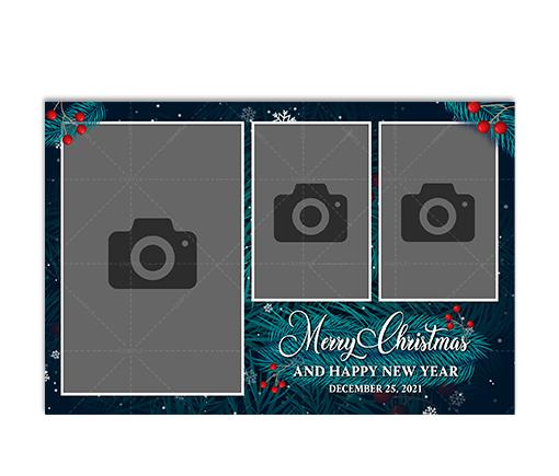 Evergreen Christmas 6x4 Portrait