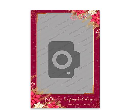 Poinsettia Throwback 4x6 Portrait Single