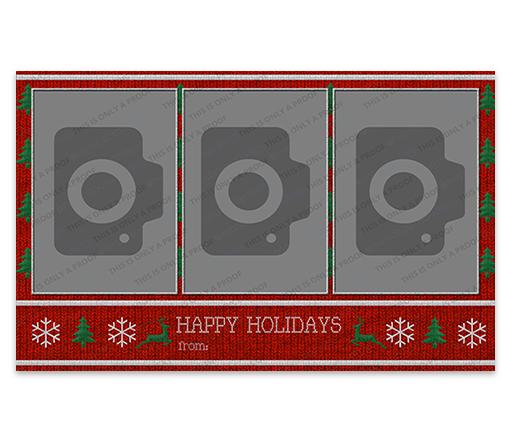 Ugly Sweater - Happy Holidays 6x4 Portrait 3 shot