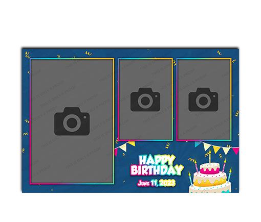 Birthday Cake 6x4 Portrait