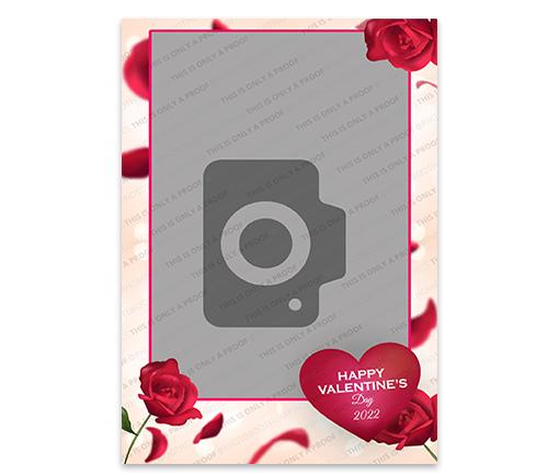 Valentine Roses - 4x6 Portrait Single