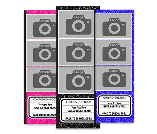 Composition Book - 2x6 strip