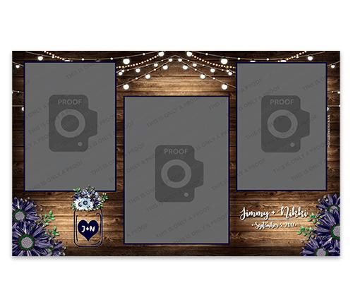 Rustic Mason Jar Portrait 3 shot 6x4