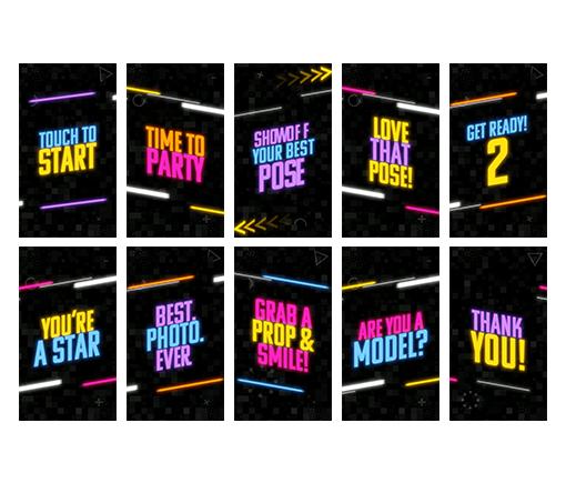 Neon Arcade - Portrait/Mirror Screen Pack