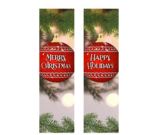 Snowy Ornament - Column Screen - 2-Pack