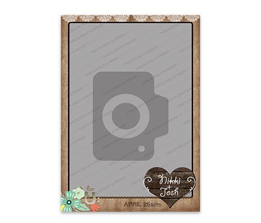 Rustic Wood Hearts - 4x6 Single Shot