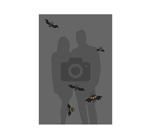 Flying Bats - Portrait - Animated Overlay