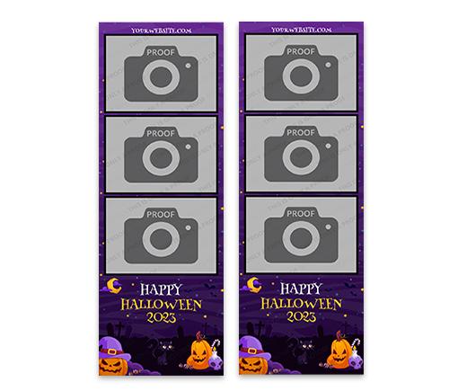 Pumpkins & Blackcats - 2x6 strip