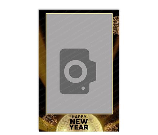 Disco New Year - 4x6 Postcard Single Photo  - Portrait