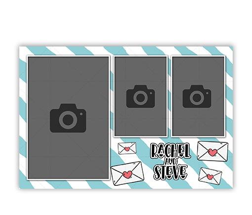 Love Notes -  6x4 3 Photo Postcard - Portrait