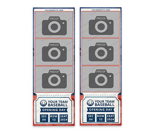 Baseball Ticket 2x6